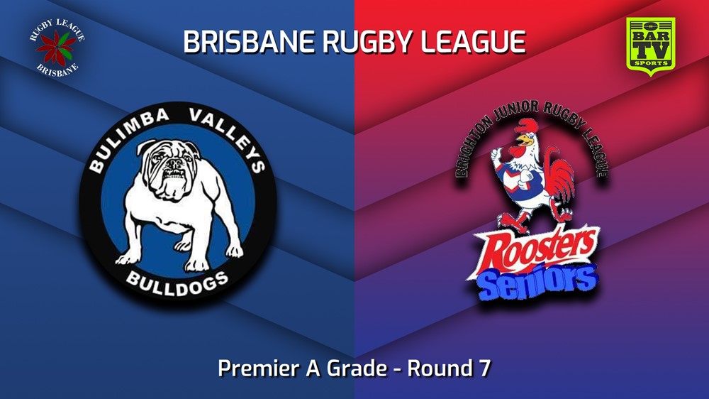 230513-BRL Round 7 - Premier A Grade - Bulimba Valleys Bulldogs v Brighton Roosters Slate Image