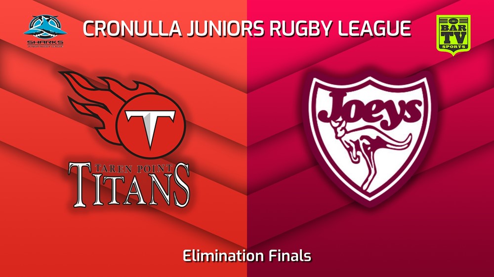 230812-Cronulla Juniors Elimination Finals - U13 Gold - Taren Point Titans v St Josephs Slate Image