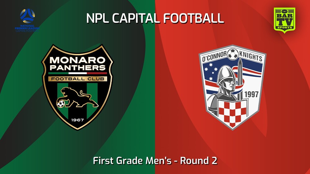 240413-Capital NPL Round 2 - Monaro Panthers v O'Connor Knights SC Slate Image