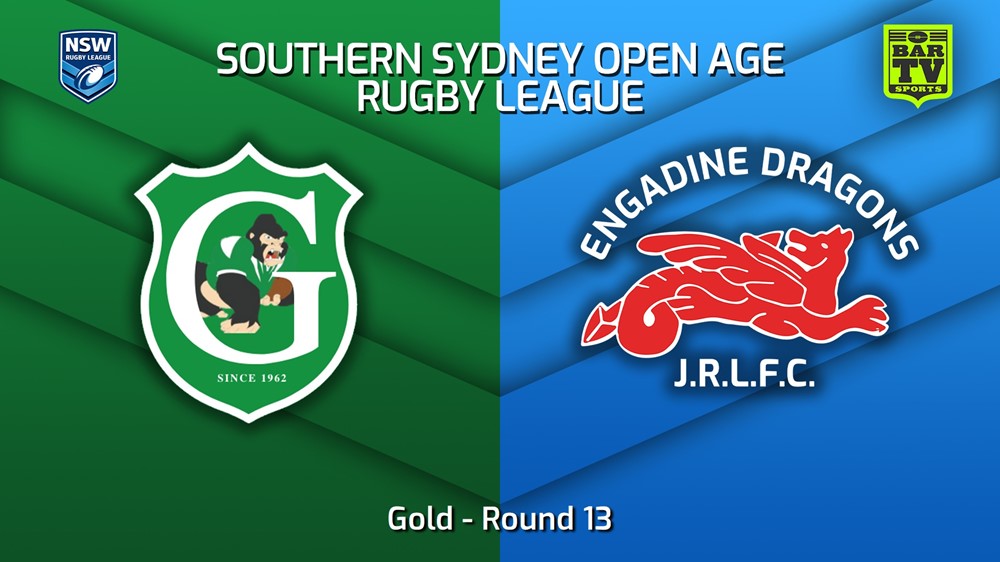 230722-S. Sydney Open Round 13 - Gold - Gymea Gorillas v Engadine Dragons Slate Image
