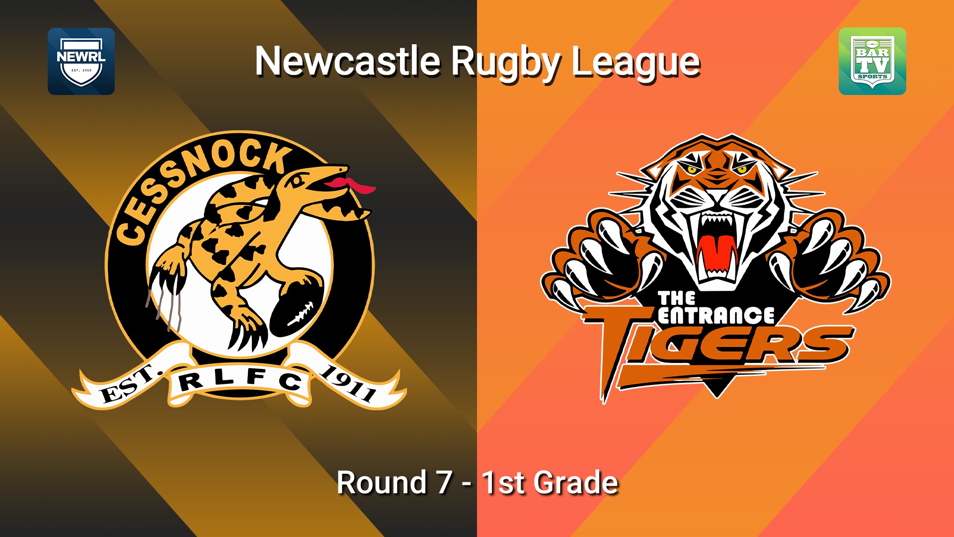 260725-video-Newcastle RL Round 7 - 1st Grade - Cessnock Goannas v The Entrance Tigers Slate Image