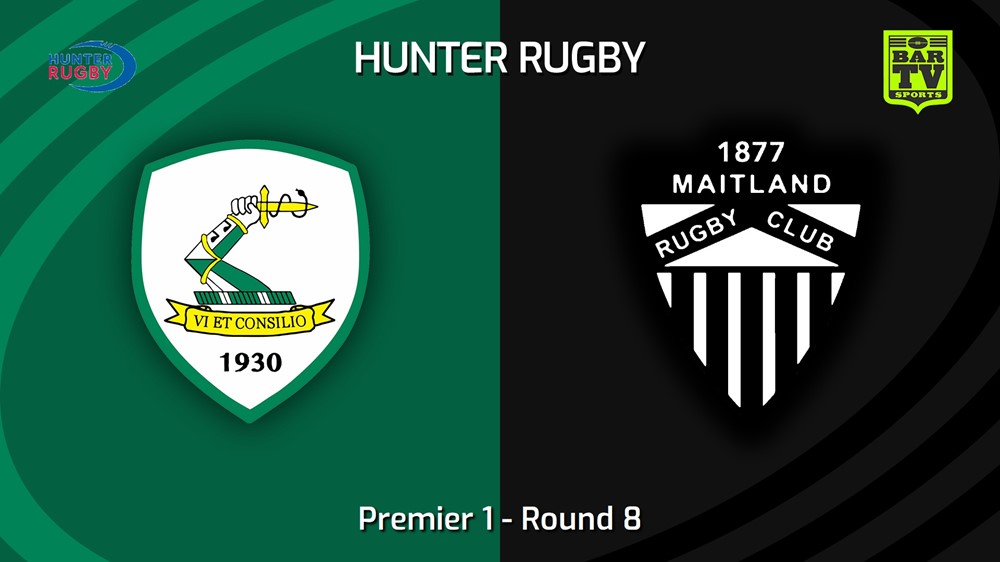 240601-video-Hunter Rugby Round 8 - Premier 1 - Merewether Carlton v Maitland Slate Image
