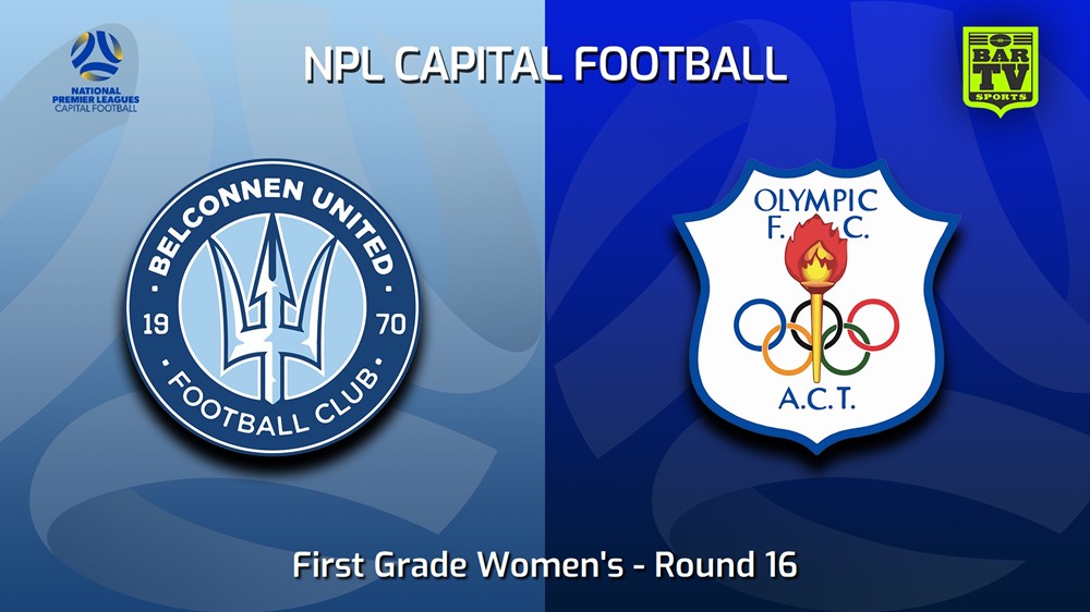 230729-Capital Womens Round 16 - Belconnen United (women) v Canberra Olympic FC (women) Slate Image