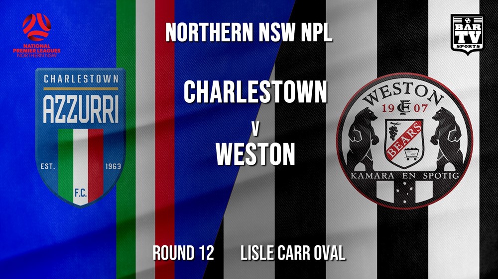 NPL - NNSW Round 12 - Charlestown Azzurri v Weston Workers FC Slate Image