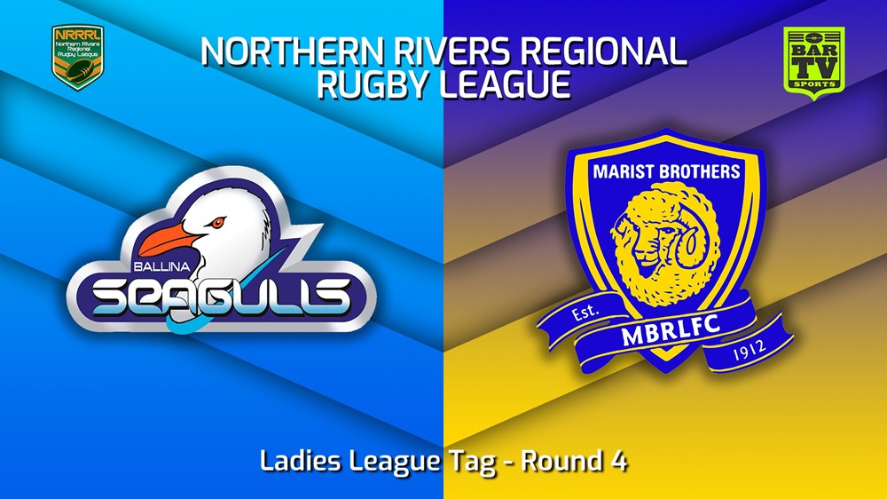 220730-Northern Rivers Round 4 - Ladies League Tag - Ballina Seagulls v Lismore Marist Brothers Slate Image