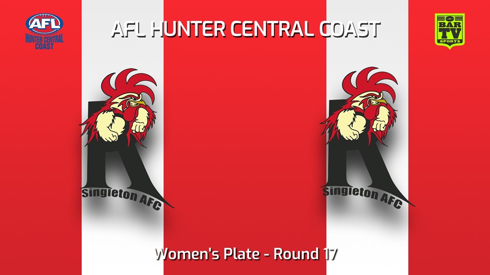 240810-video-AFL Hunter Central Coast Round 17 - Women's Plate - Singleton Roosters v Singleton Roosters Slate Image