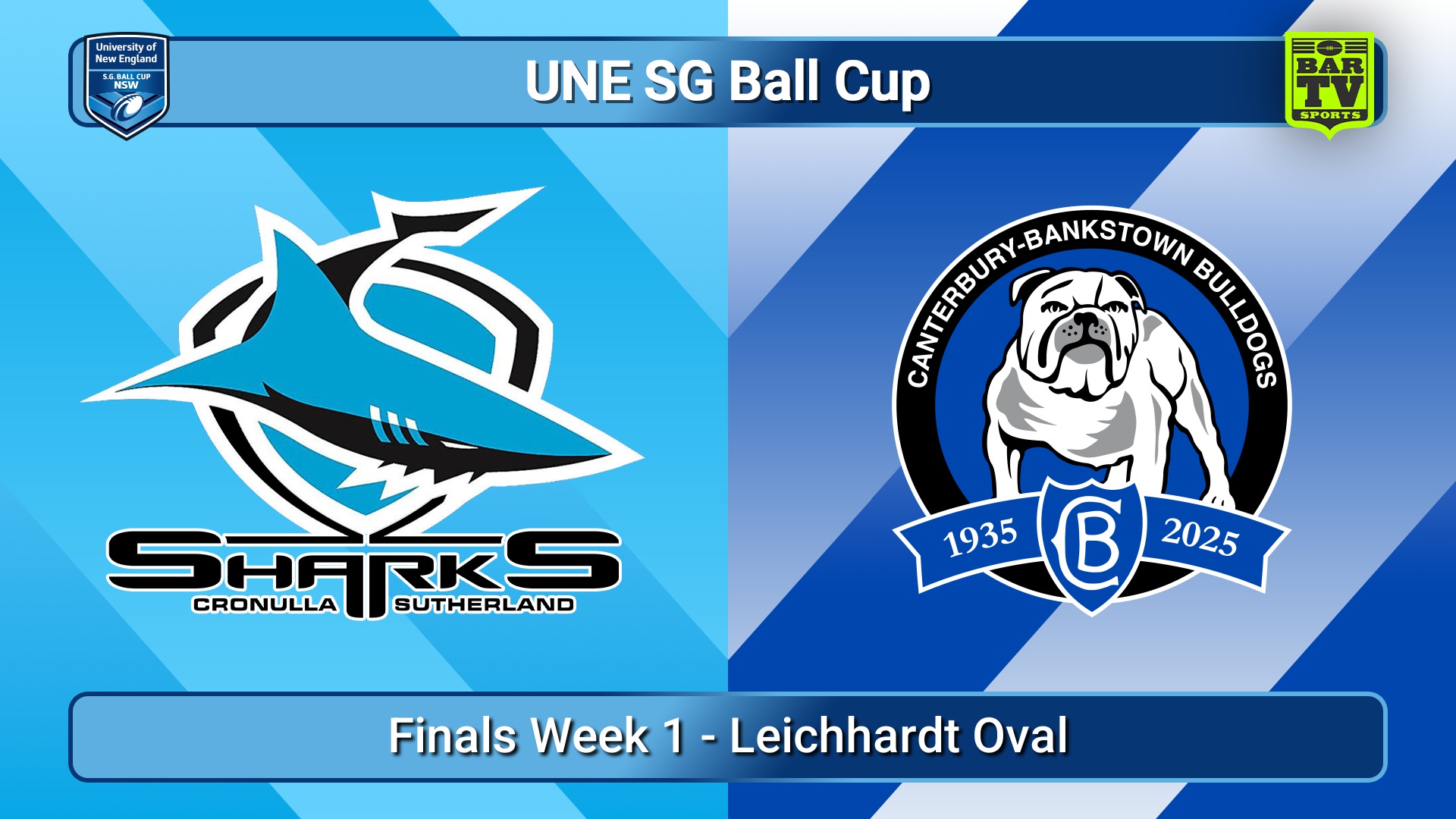 250412-video-UNE SG Ball Cup Finals Week 1 - Cronulla-Sutherland Sharks v Canterbury-Bankstown Bulldogs Slate Image