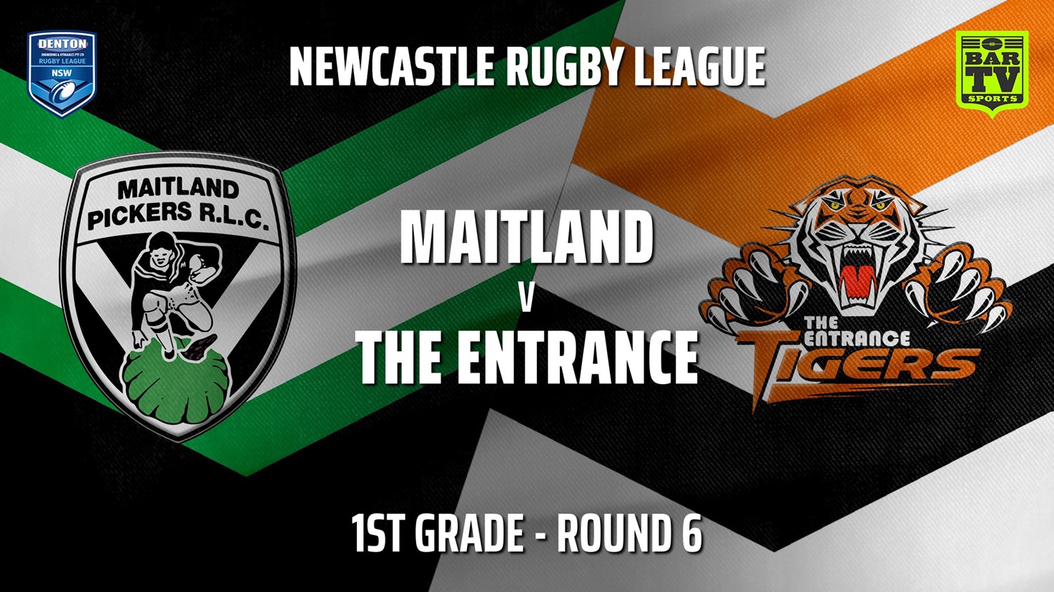 210429-Newcastle Rugby League Round 6 - 1st Grade - Maitland Pickers v The Entrance Tigers Slate Image