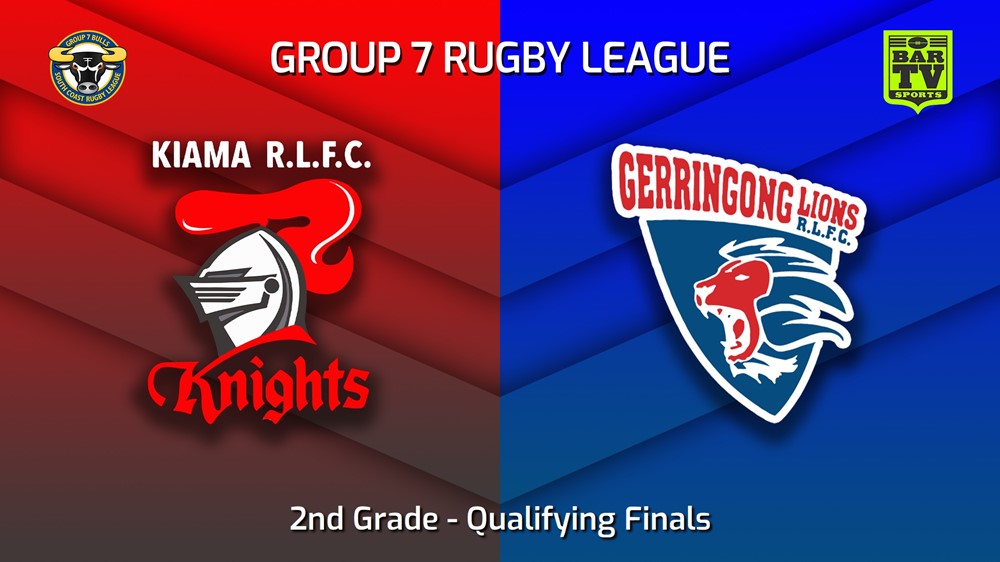 230827-South Coast Qualifying Finals - 2nd Grade - Kiama Knights v Gerringong Lions Slate Image