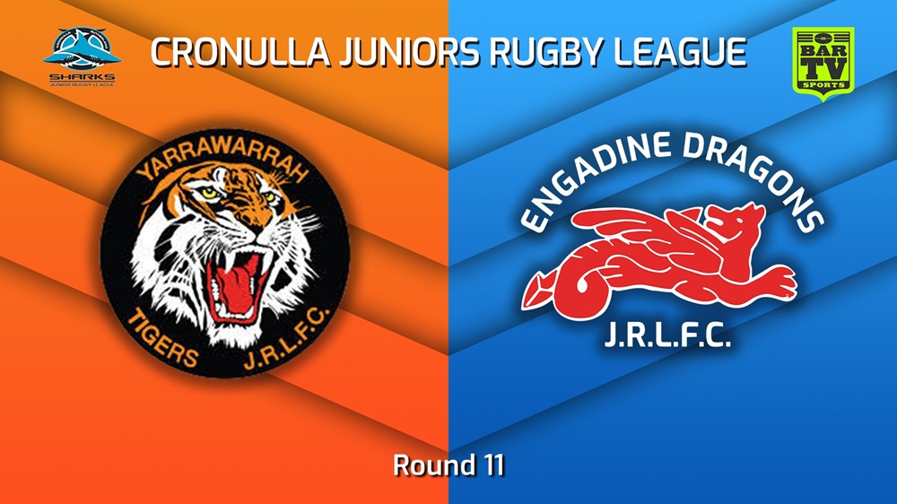 220716-Cronulla Juniors - U8 Bronze Round 11 - Yarrawarrah Tigers v Engadine Dragons Minigame Slate Image