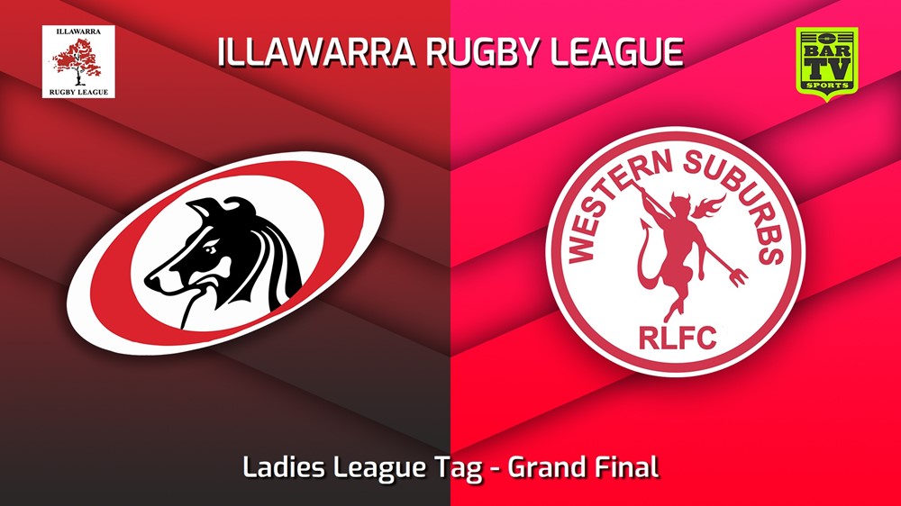 230825-Illawarra Grand Final - Ladies League Tag - Collegians v Western Suburbs Devils Slate Image