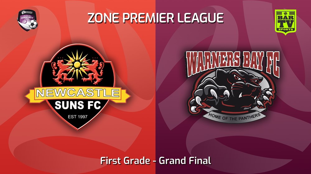 230924-Newcastle Zone Premier League Grand Final - 1st Grade - Newcastle Suns FC v Warners Bay FC Slate Image