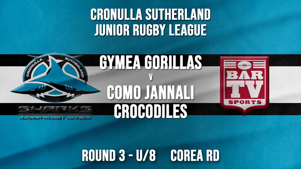 Cronulla JRL Round 3 - U/8 - Gymea Gorillas v Como Jannali Crocodiles Slate Image