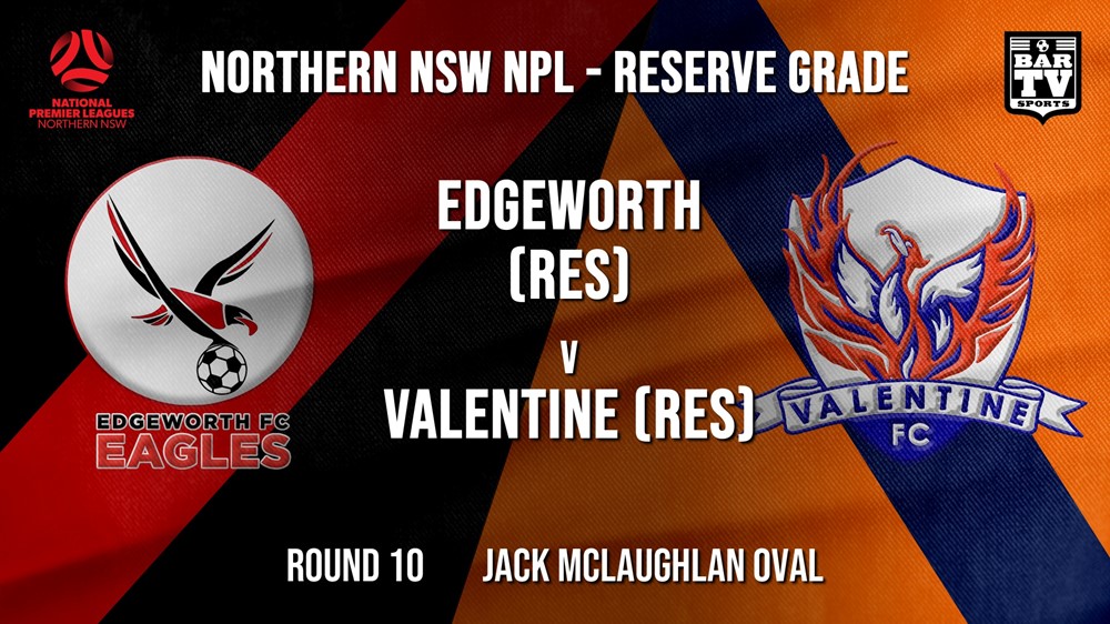 NPL NNSW RES Round 10 - Edgeworth Eagles (Res) v Valentine Phoenix FC (Res) Slate Image