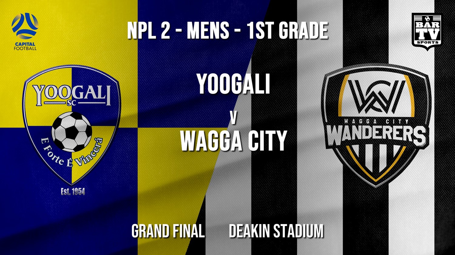 NPL 2 Men - 1st Grade - Capital Grand Final - Yoogali SC v Wagga Wagga City FC Slate Image