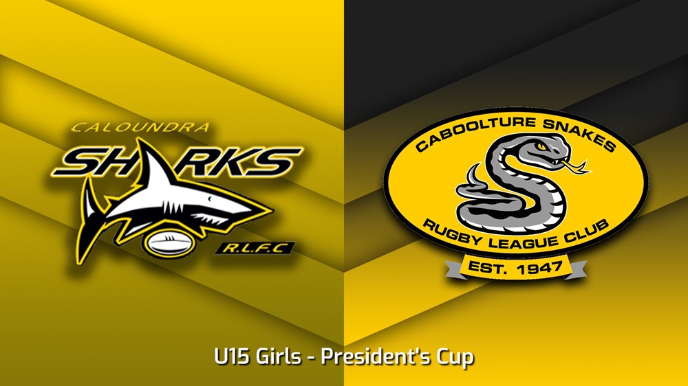 230603-Sunshine Coast Junior Rugby League President's Cup - U15 Girls - Caloundra Sharks v Caboolture Snakes Slate Image