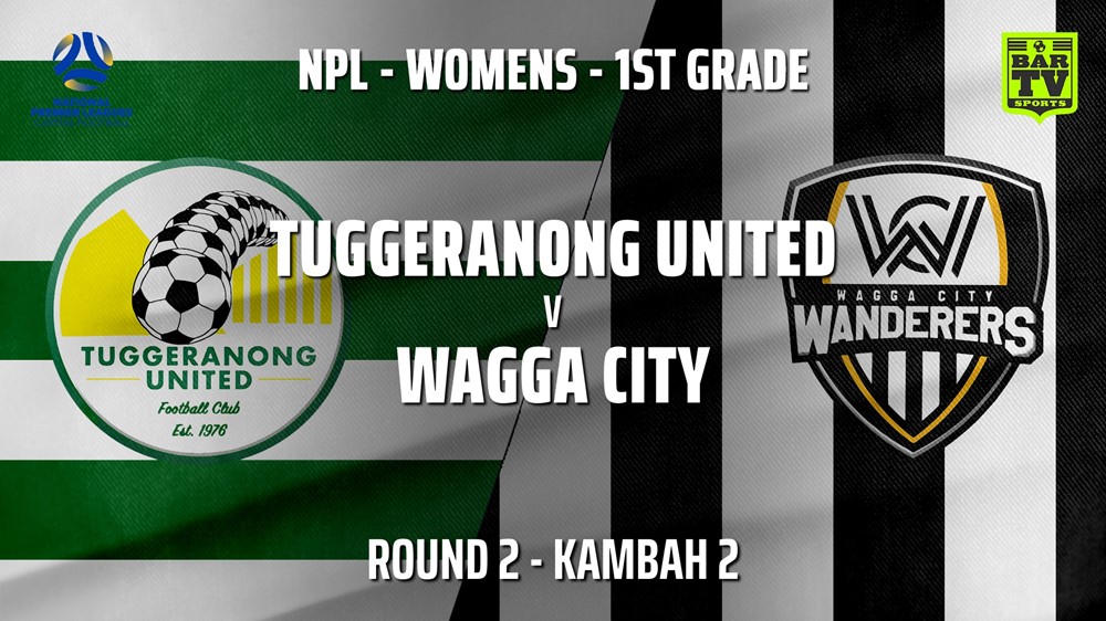 NPLW - Capital Round 2 - Tuggeranong United FC (women) v Wagga City Wanderers FC (women) Slate Image