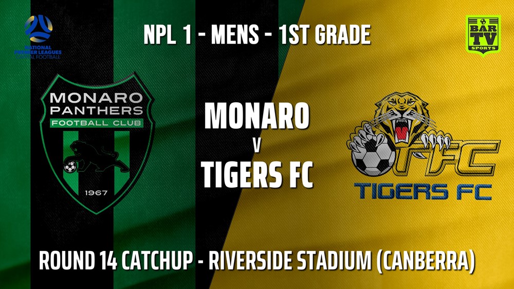 MINI GAME: Capital NPL Round 14 Catchup - Monaro Panthers FC v Tigers FC Slate Image