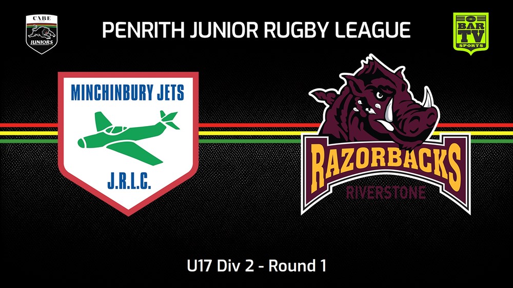 240421-video-Penrith & District Junior Rugby League Round 1 - U17 Div 2 - Minchinbury v Riverstone Razorbacks Slate Image
