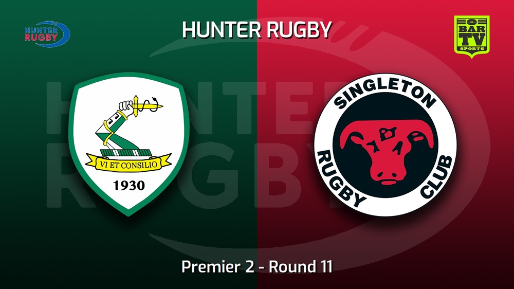 220709-Hunter Rugby Round 11 - Premier 2 - Merewether Carlton v Singleton Bulls Minigame Slate Image