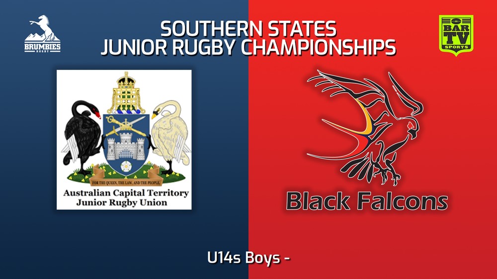 230711-Southern States Junior Rugby Championships U14s Boys - ACTJRU v South Australia Minigame Slate Image