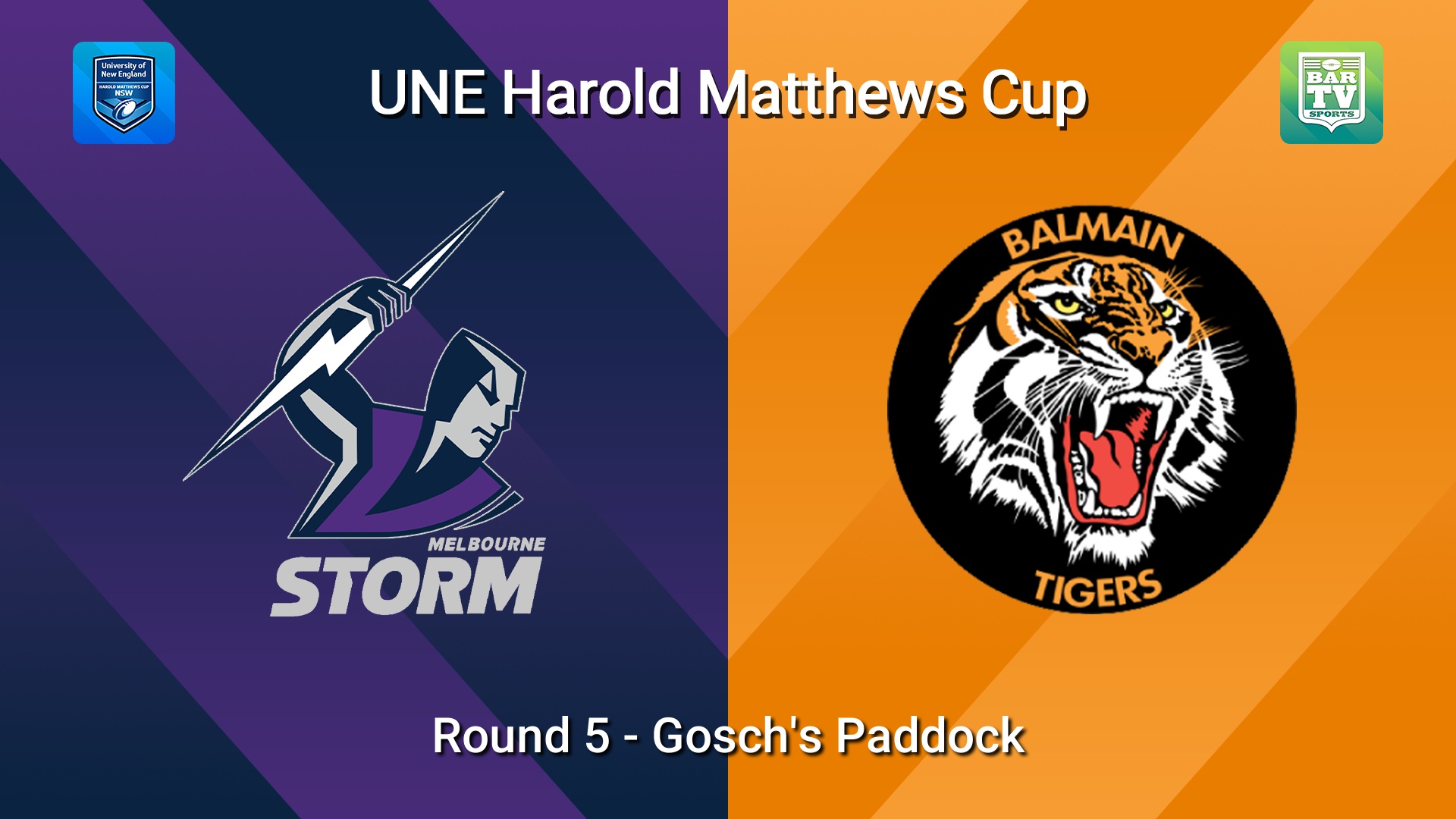 260307-video-UNE Harold Matthews Cup Round 5 - Melbourne Storm v Balmain Tigers Slate Image