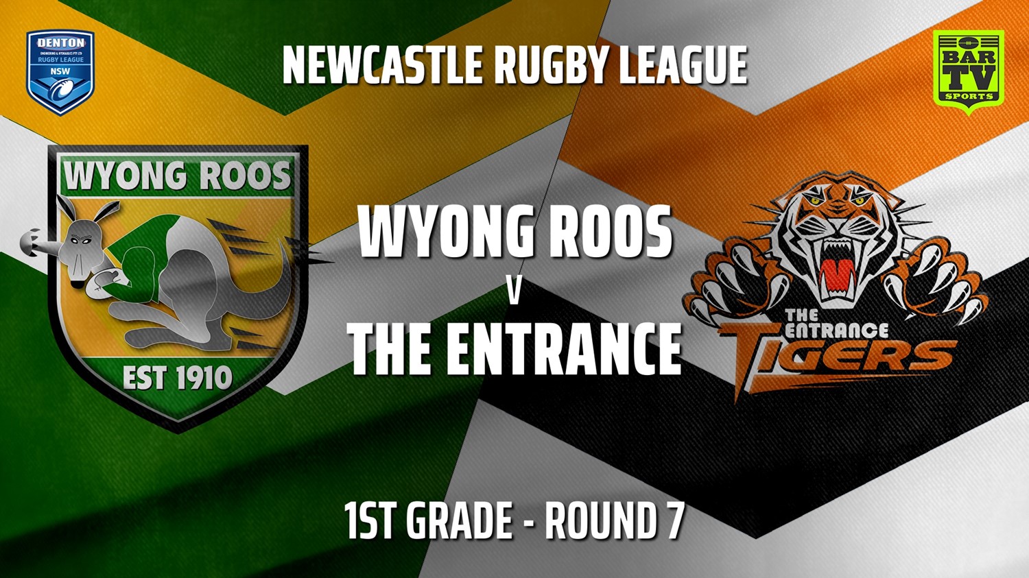 210508-Newcastle Rugby League Round 7 - 1st Grade - Wyong Roos v The Entrance Tigers Slate Image