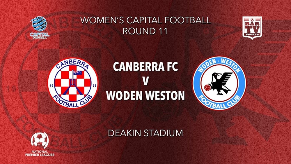 NPL Women - Capital Round 11 - Canberra FC (women) v Woden-Weston FC (women) Slate Image