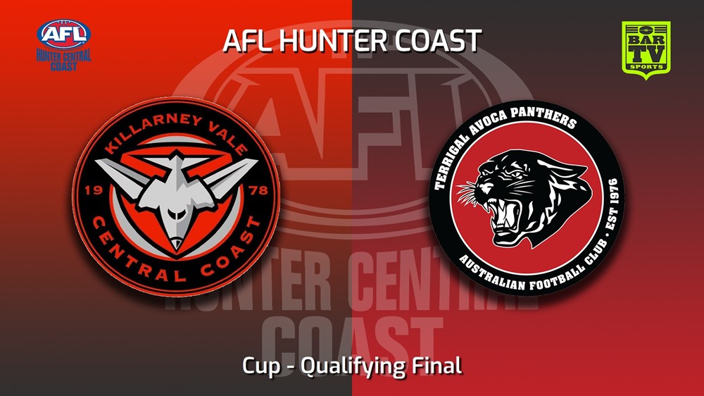 220903-AFL Hunter Central Coast Qualifying Final - Cup - Killarney Vale Bombers v Terrigal Avoca Panthers Minigame Slate Image