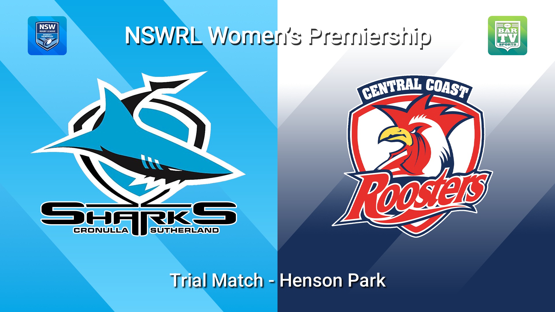 260530-video-NSW Women's Premiership Trial Match - Cronulla-Sutherland Sharks v Central Coast Roosters Slate Image