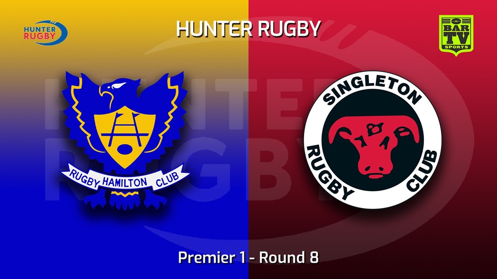 MINI GAME: Hunter Rugby Round 8 - Premier 1 - Hamilton Hawks v Singleton Bulls Slate Image