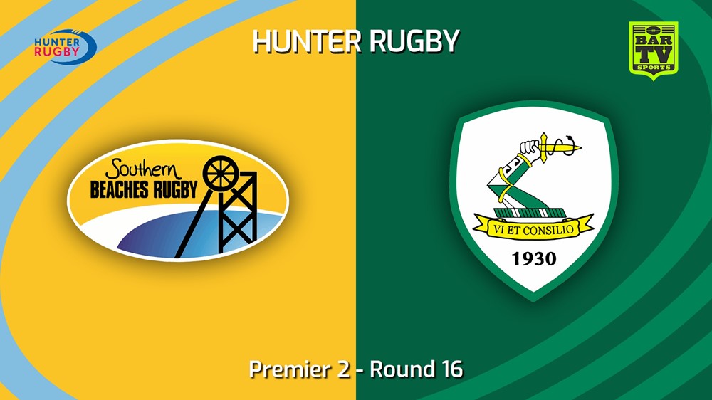 240803-video-Hunter Rugby Round 16 - Premier 2 - Southern Beaches v Merewether Carlton Slate Image
