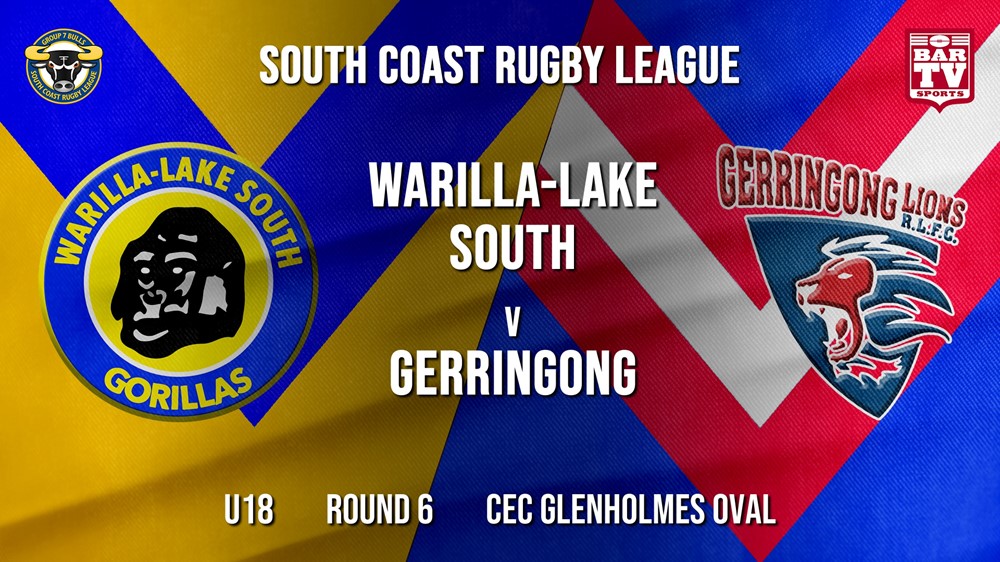 Group 7 RL Round 6 - U18 - Warilla-Lake South v Gerringong Slate Image