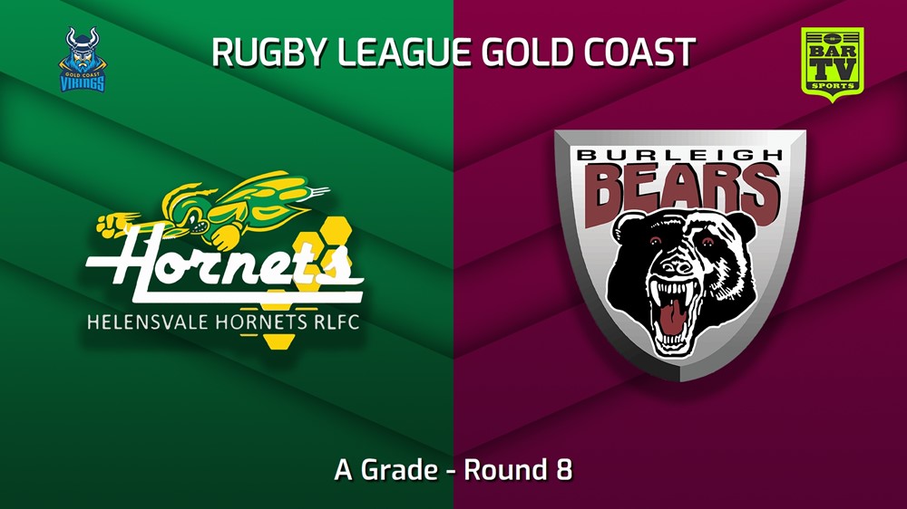 230617-Gold Coast Round 8 - A Grade - Helensvale Hornets v Burleigh Bears Slate Image
