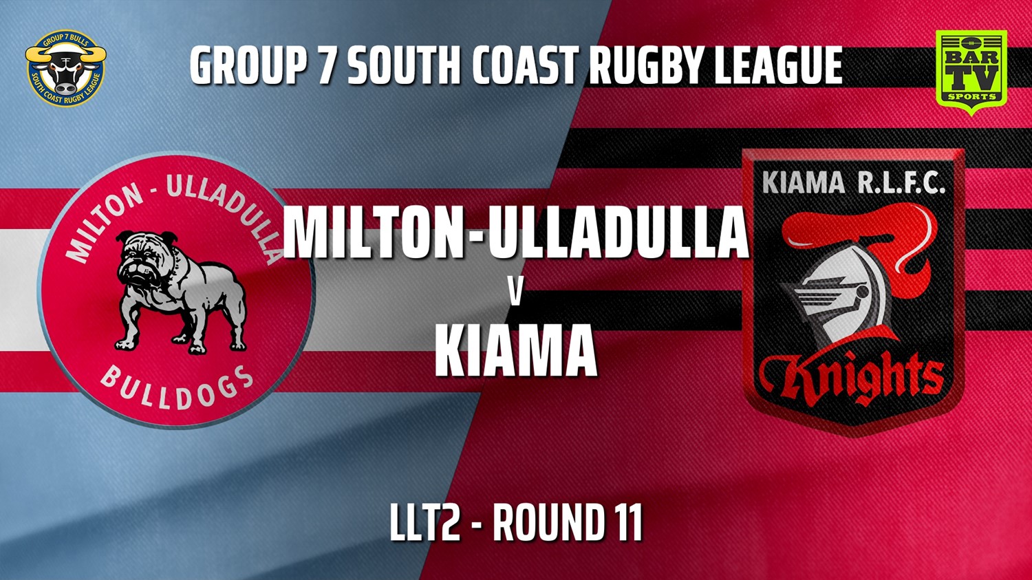 210626-South Coast Round 11 - LLT2 - Milton-Ulladulla Bulldogs v Kiama Knights Slate Image