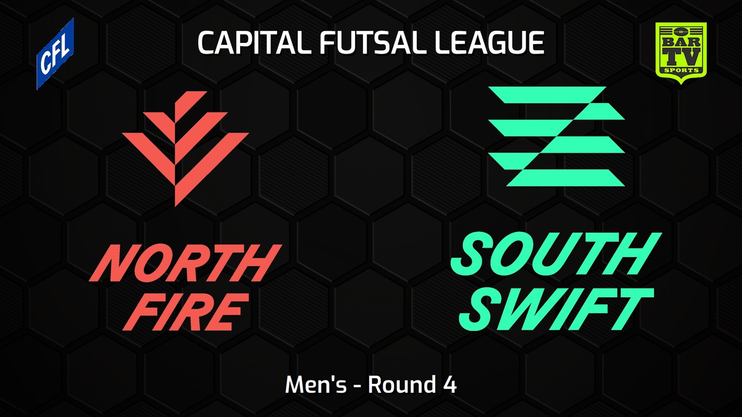 231112-Capital Football Futsal Round 4 - Men's - North Canberra Fire v South Canberra Swift Minigame Slate Image