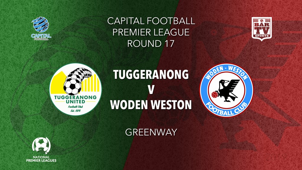 NPL - Capital Tuggeranong United FC v Woden-Weston FC Slate Image