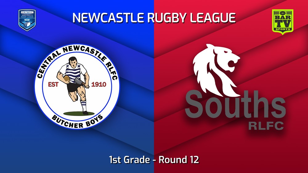 MINI GAME: Newcastle Round 12 - 1st Grade - Central Newcastle v South Newcastle Lions Slate Image