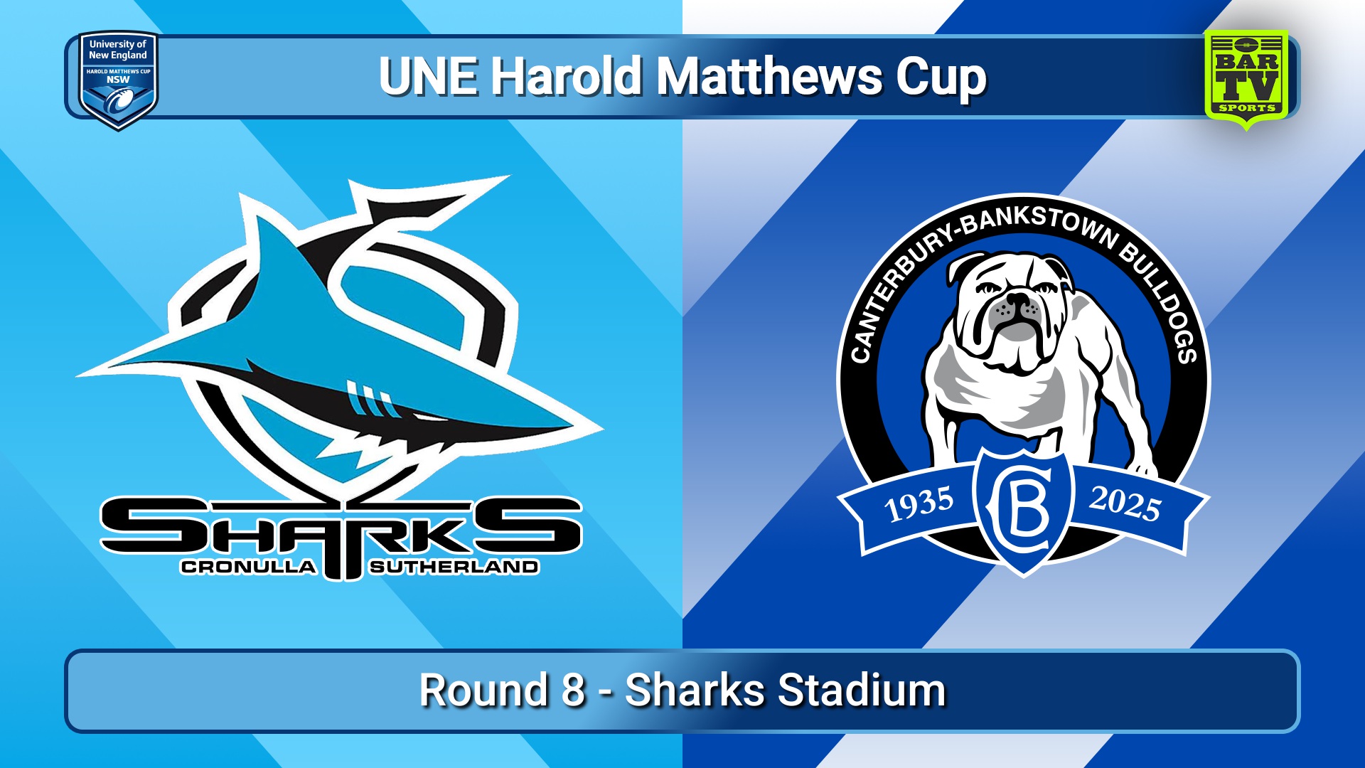 250330-video-UNE Harold Matthews Cup Round 8 - Cronulla-Sutherland Sharks v Canterbury-Bankstown Bulldogs Slate Image