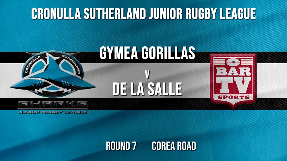Cronulla JRL Round 7 - U/13 - Gymea Gorillas v De La Salle Slate Image