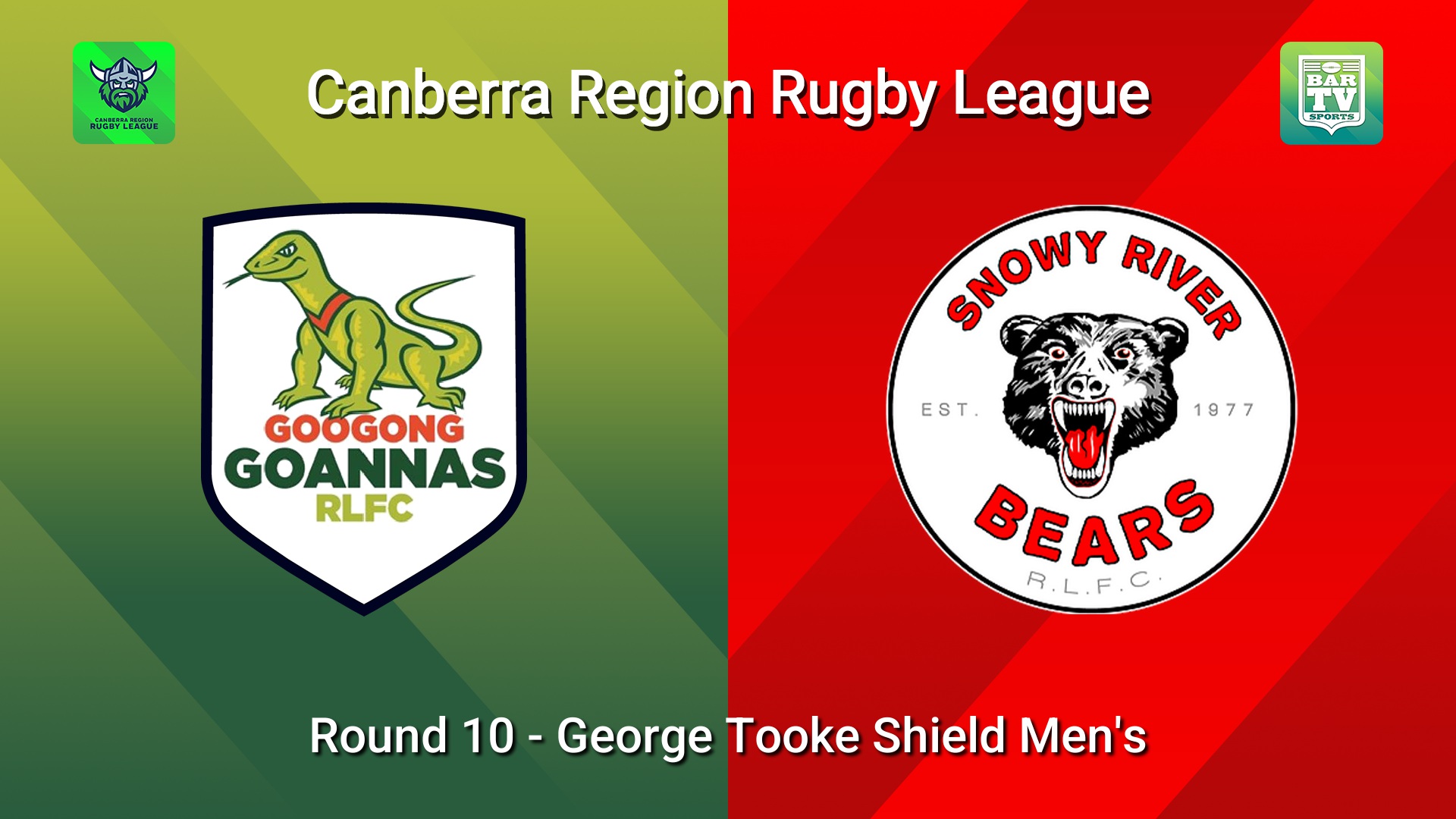 260815-video-Canberra Round 10 - George Tooke Shield Men's - Googong Goannas v Snowy River Bears Slate Image
