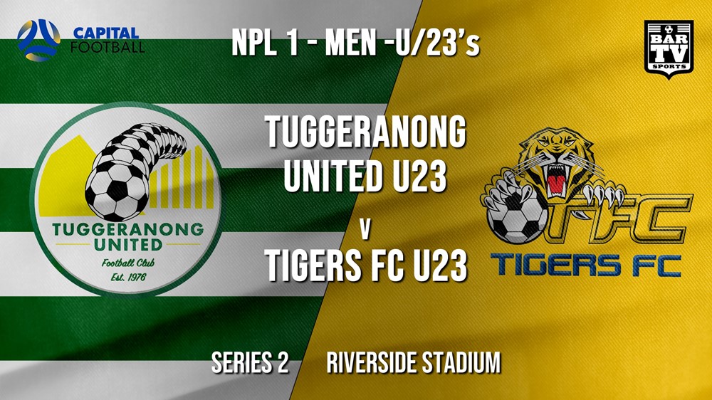 NPL1 Men - U23 - Capital Football  Series 2 - Tuggeranong United U23 v Tigers FC U23 Slate Image