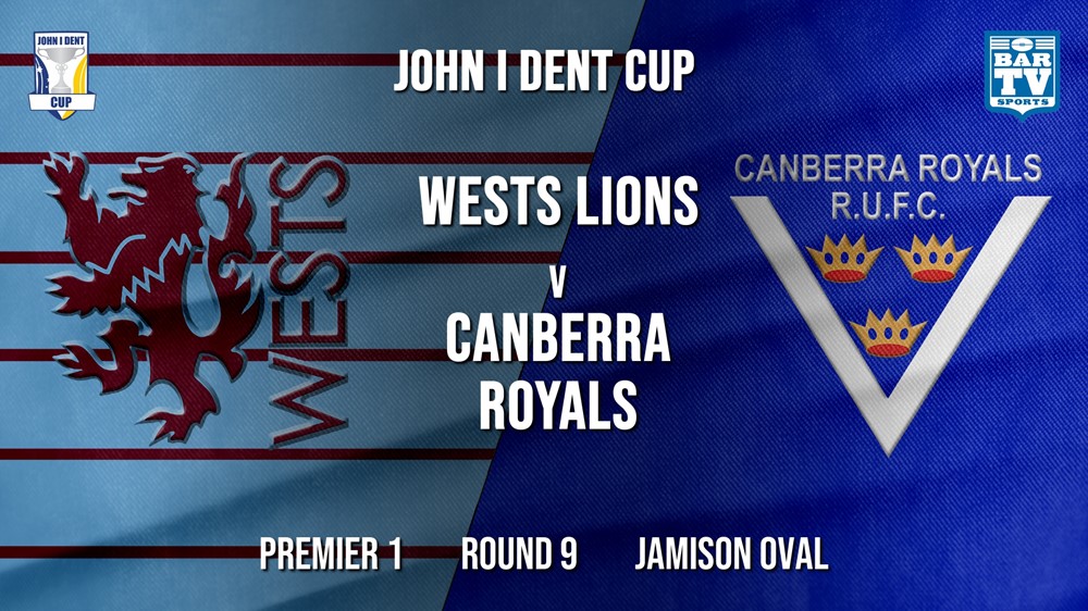 John I Dent Round 9 - Premier 1 - Wests Lions v Canberra Royals Slate Image