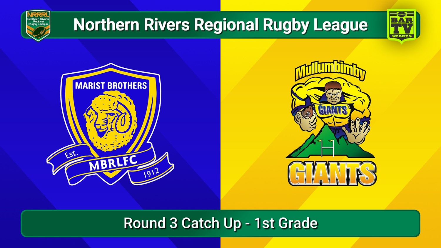 250720-video-Northern Rivers Round 3 Catch Up - 1st Grade - Lismore Marist Brothers v Mullumbimby Giants Slate Image