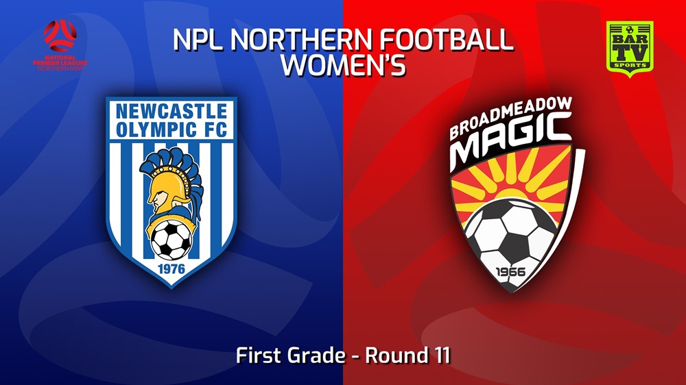 230521-NNSW NPLW Round 11 - Newcastle Olympic FC W v Broadmeadow Magic FC W Minigame Slate Image