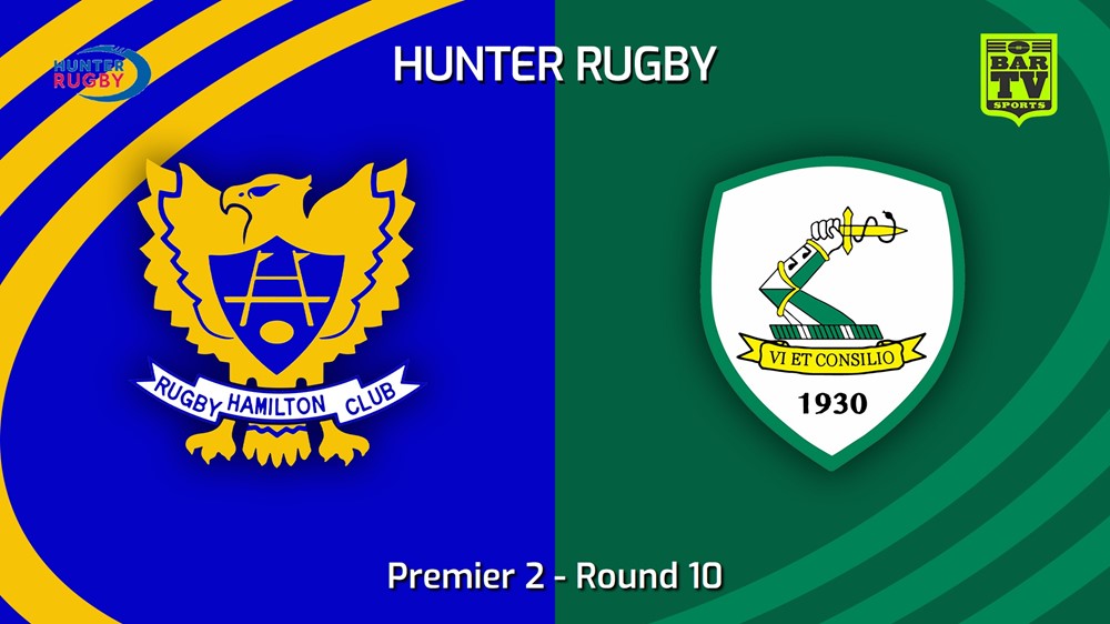 230624-Hunter Rugby Round 10 - Premier 2 - Hamilton Hawks v Merewether Carlton Slate Image
