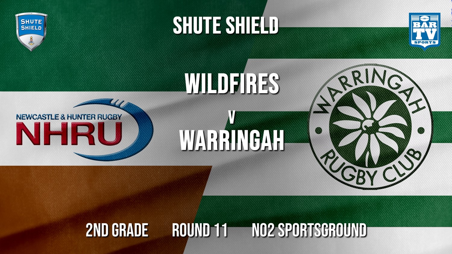 Shute Shield Round 11 - 2nd Grade - NHRU Wildfires v Warringah Minigame Slate Image
