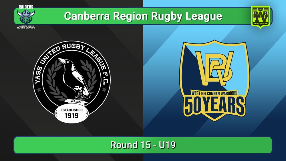 250726-video-Canberra Round 15 - U19 - Yass Magpies v West Belconnen Warriors Slate Image