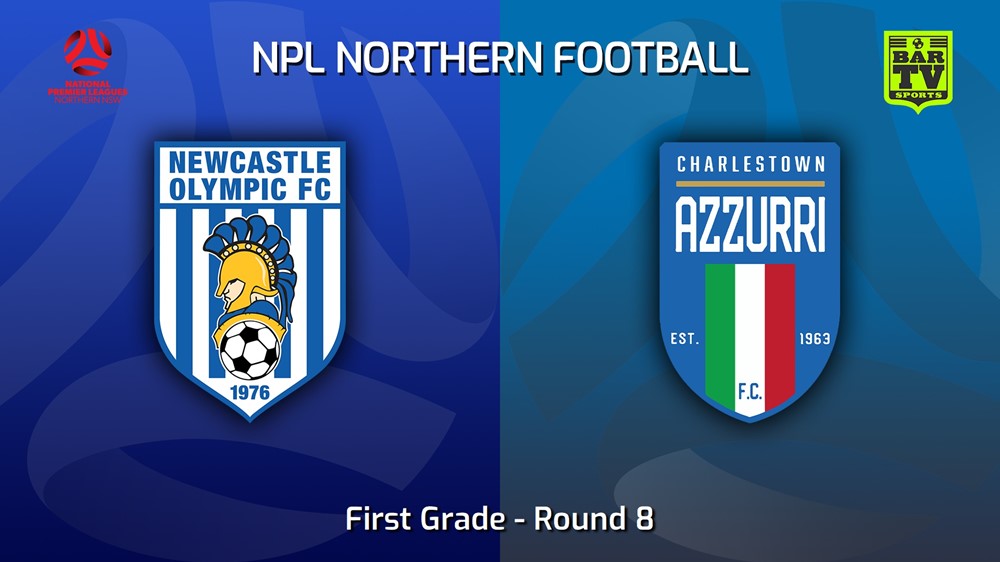 230423-NNSW NPLM Round 8 - Newcastle Olympic v Charlestown Azzurri FC Slate Image