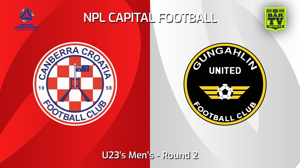 240414-Capital NPL U23 Round 2 - Canberra Croatia FC U23 v Gungahlin United U23 Slate Image